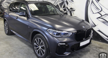 BMW X5 2019 G05. Защита кузова матовой полиуретановой пленкой