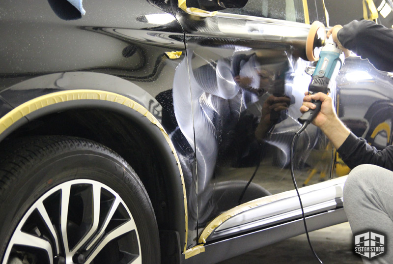 полировка кузова и защита керамическим составом Mitsubishi Outlander GT