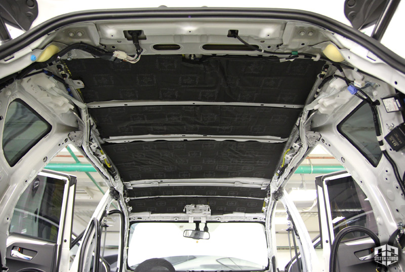Toyota RAV4 шумоизоляция крыши